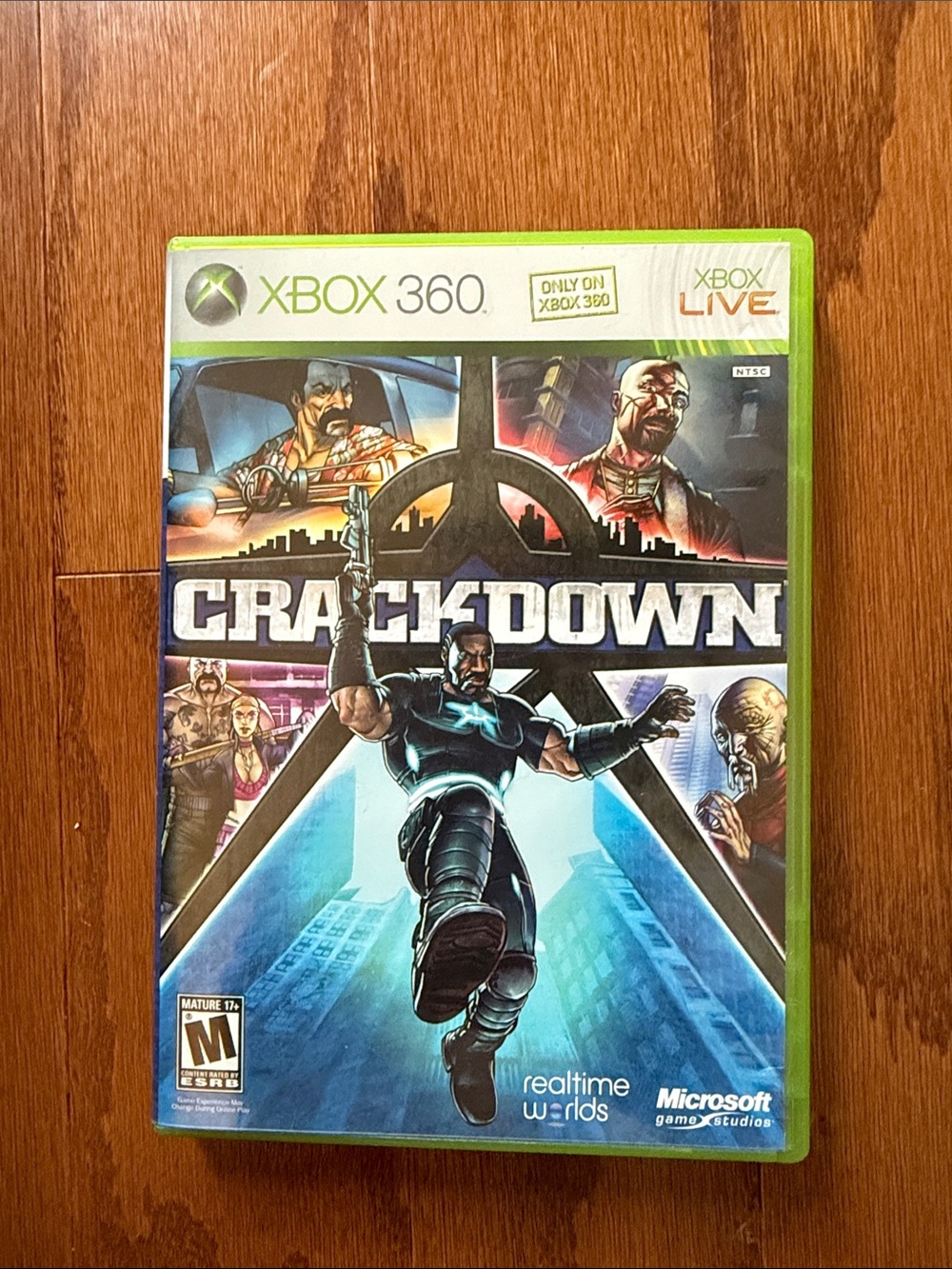 Crackdown Xbox 360 Video Game With Original Halo 3 Beta Insert
